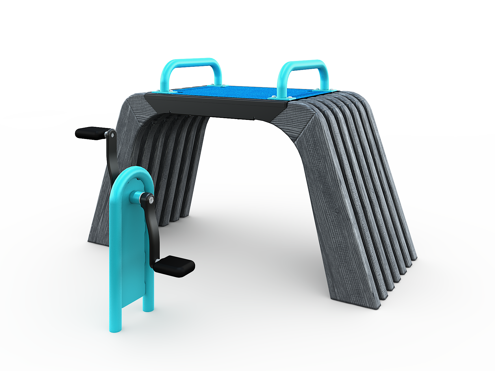 BENCH WORKOUT WITH PEDALS