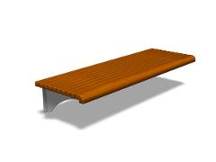 BOULEVARD WALL BENCH