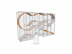 WALL-HOLLA 7 avec toboggan frontal