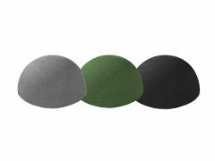 Halv boll, 345mm, grön, svart eller grå