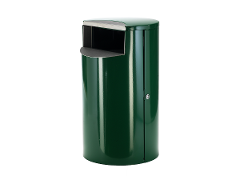 CT100 LITTER BIN GREEN RAL6012