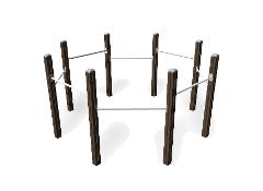 HORIZONTAL BARS OCTAGON