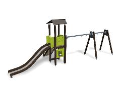 PLAY TOWER & SWING FOR TWO