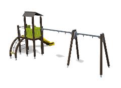 PLAY TOWER WITH SWING