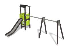 PLAY TOWER & SWING FOR TWO