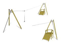 AERIAL CABLEWAY + RAMP 45°