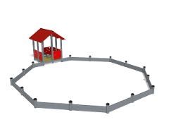 OCTAGON SANDBOX AND PLAY HOUSE