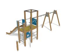 PLAY TOWER & SWING FOR TWO