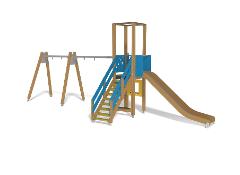 PLAY TOWER & SWING FOR TWO