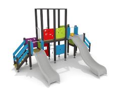 PLAY TOWER AND SLIDES