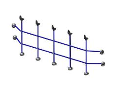 HANDRAIL NET 2375x700 120M BLUE