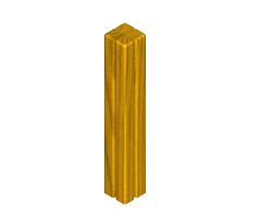 005735SP POST 600x95x95 YELLOW