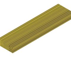 004307SP SWING WOOD SUPPORT 70x195x800 YELLOW