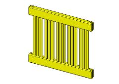 706746-610SP WALL WOOD 80M 45x640x701 YELLOW