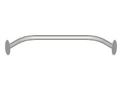 901792SP BAR ELEMENT, CURVED 550x550 GREY