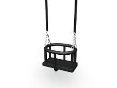 CRADLE SEAT, chain 160cm BLACK