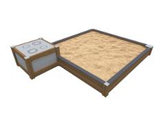 SANDBOX 2,5X2,5 WITH PLAY BOX