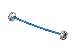 706710-301SP SAFETY ROPE Ø16X618, M80 BLUE