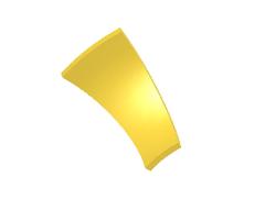 905803SP BASE MODULE SMALL CURVED YELLOW