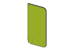 706371-703SP SLIDE RAIL PLATE 15x747x343 LIME