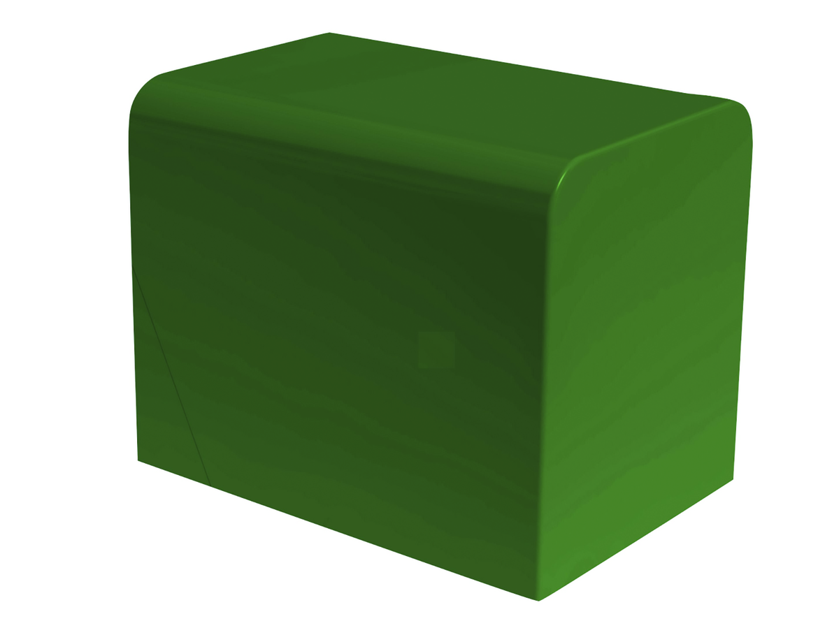 Softblock straight, green
