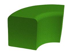 Courbe Softblock, vert