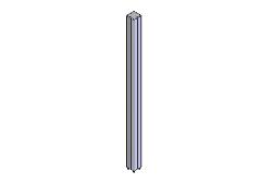 706527-604SP POST 93x93x1600 GREY