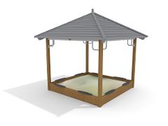 SANDBOX WITH ROOF