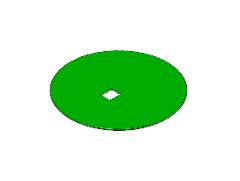 002015SP SHIP ROOF PLATE Ø1000 GREEN