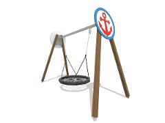 NAVY BIRD NEST SWING HIGH