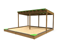 SANDBOX WITH HPL ROOF 4,9X4,9M