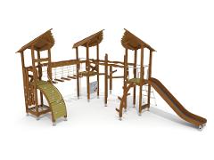 PLAY TOWERS WITH LEAF ROOF