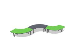 CURVED HPL BENCH