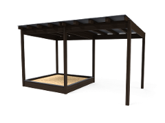 SANDBOX WITH HPL ROOF SHELTER
