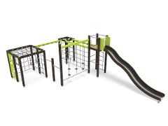 CLIMBING PLAY AND SLIDE