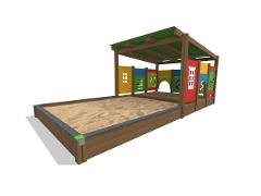 SANDBOX WITH HPL ROOF