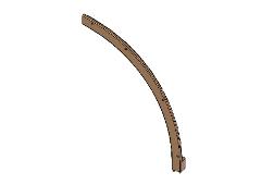 706518-603 ARCH ELEMENT 95x1005x1365 CURVED RAMP BROWN