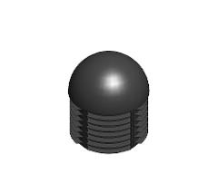902624 INSERT CAP Ø60x69 (Ø54-57) BLACK