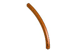 706871-602 BOOM 95x1005x1365 CURVED RAMP DARK BROWN