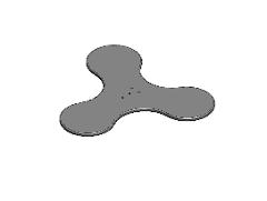 703061 PLATE 850x776x20 GREY