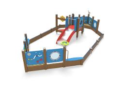 SANDPLAY BOAT WITH SLIDE