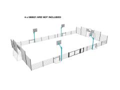 STEEL NET ARENA 13.3X23.8M