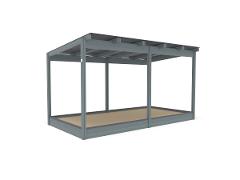 SANDBOX WITH HPL ROOF SHELTER 2,4X4,8M