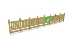 CLOVER FENCE WITH PLAYPANEL