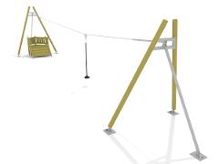 AERIAL CABLEWAY + RAMP 45° H=920