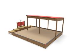 SANDBOX WITH ROOF 4,8X5,6M