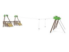PALM TREE 2 CABLEWAYS + RAMPS 45*