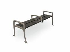 Neo, bench, pine with extra armrest