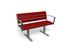 BENCH 2-SEATER WITH HANDREST NIFO