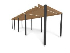 PERGOLA 4 SECTIONS 2,4X9,7
